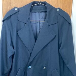 Vintage Unbranded Black Trench Coat